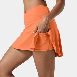 Halara Women’s Everyday Softlyzero Airy Crossover, Blush Orange, Small